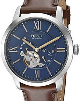 Fossil Men's ME3110 Townsman Automatic Brown Leather Watch