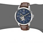 Fossil Men's ME3110 Townsman Automatic Brown Leather Watch
