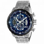 New!!! Invicta 22970 Men's Aviator Blue Dial Steel Bracelet Chronograph Compass Watch with SYB