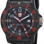 Luminox Men's 8815 Black Resin Watch with Red Accents