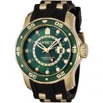 Invicta Men's 6994 Pro Diver Collection GMT Green Dial Black Polyurethane Watch