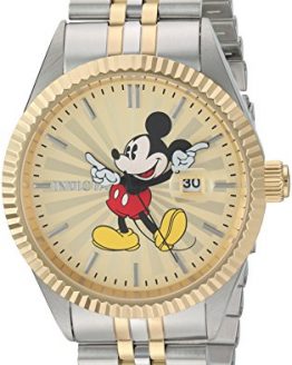 Invicta Men's Disney Limited Edition Quartz Watch with Stainless-Steel Strap, Two Tone, 8 (Model: 22772)
