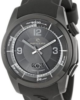 Rip Curl Men's A2624 - BLK Launch Stainless Steel Surf Watch with Black Silicone Band