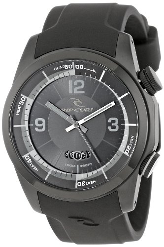 Rip Curl Men's A2624 - BLK Launch Stainless Steel Surf Watch with Black Silicone Band