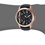 Fossil Mens Grant Twist Three-Hand Blue Leather Watch