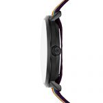 Michael Kors Blake MK8713 – Bold Rainbow Nylon Watch with Sleek Black Sunray Dial (42mm)