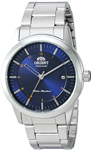 Orient Men's Sentinel Japanese-Automatic Watch with Stainless-Steel Strap, Silver, 22 (Model: FAC05002D0)