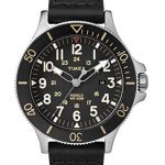 Timex Allied Coastline Black Dial Leather Strap Men's Watch TW2R45800