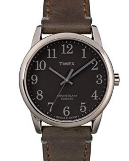 TIMEX - Easy Reader Men Leather Brown Watch