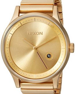 Nixon Men's Station Japanese-Quartz Watch with Stainless-Steel Strap, Gold, 20 (Model: A1160502-00)