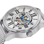 Stuhrling Original Men's Atrium Elite Automatic Skeleton Watch with Mesh Band
