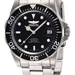 Invicta Men's 8926 Pro Diver Collection Automatic Watch, Silver-Tone/Black Dial/Half Open Back