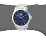 Orient Men's Sentinel Japanese-Automatic Watch with Stainless-Steel Strap, Silver