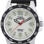 Timex Men's Expedition | Green Strap Silver-Tone Case | Durable Watch T49884