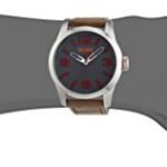 BOSS Orange Men's Quartz Watch with Leather Calfskin Strap, Beige