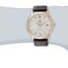 Orient Men's "Symphony" Rose Gold ion plated solid Stainless Steel Watch with Brown Leather Band