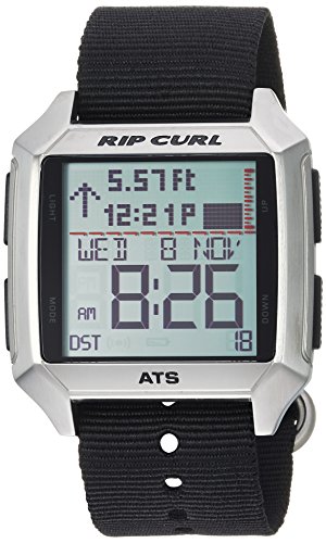 Rip Curl Men's Stainless Steel Quartz Sport Watch with Polyurethane Strap, Black, 24 (Model: A1135BLK1SZ)