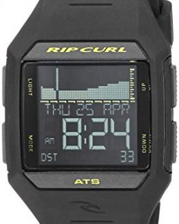 Rip Curl Men's Quartz Sport Watch with Polyurethane Strap, Black, 25 (Model: A1124MLI1SZ)