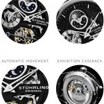 Stuhrling Original Men's Delphi Stainless Steel Automatic Self-Wind Dual Time