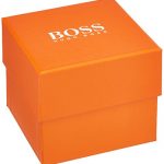 BOSS Orange Men's Quartz Watch with Leather Calfskin Strap, Beige