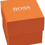 HUGO BOSS Orange Men's Quartz Stainless Steel and Leather Casual Watch, Color: Blue