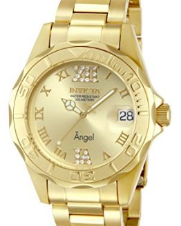 Invicta Women's 14397 Angel Analog Swiss-Quartz Gold Watch