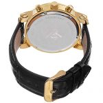 Joshua and Sons Chronograph Watch with Genuine Diamond Bezel