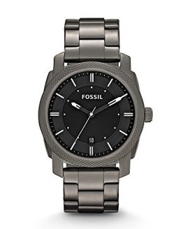 Fossil Men's FS4774 Machine Smoke Stainless Steel Bracelet Watch