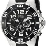Invicta Men's Pro Diver Stainless Steel Quartz Watch with Polyurethane Strap, Black, 28 (Model: 24668)