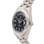 Rolex Day-Date II Mechanical (Automatic) Black Dial Mens Watch (Certified Pre-Owned)