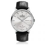 Edox Men's 83015 3 BIN Les Bemonts Analog Display Swiss Automatic Black Watch