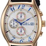 Invicta Men's Specialty 18k Yellow Gold-Plated Watch with Three Interchangeable Leather Bands