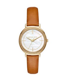 Michael Kors Women's Cynthia Brown Leather Watch MK2712