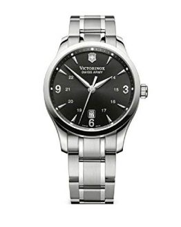 Victorinox Alliance Black Dial Stainless Steel Mens Watch 241473XG (Renewed)