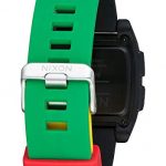 NIXON Base Tide A1108 - Rasta - 104M Water Resistant Men's Digital Surf Watch