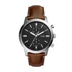 Fossil Men's FS5280 Townsman 44mm Chronograph Brown Watch