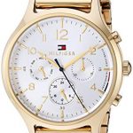 Tommy Hilfiger Women's Quartz Watch with Stainless Steel Strap, Yellow, 17.5 (Model: 1781872)