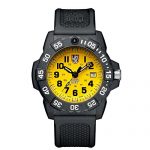 Luminox Men's SEA Stainless Steel Swiss-Quartz Watch with Rubber Strap, Black, 24 (Model: 3505.SC.Set)