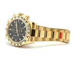 Rolex Cosmograph Daytona 40 Black Dial Gold Men's Watch