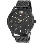 1791420 Tommy Hilfiger Damon Multifunction Mens Analog Black Business Quartz Tommy Hilfiger