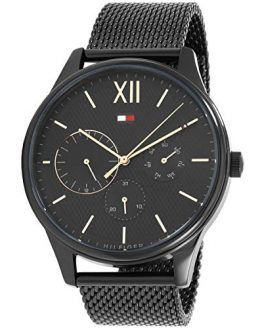 1791420 Tommy Hilfiger Damon Multifunction Mens Analog Black Business Quartz Tommy Hilfiger