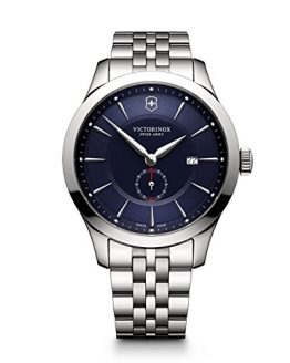 Victorinox Men's Alliance Swiss-Quartz Watch with Stainless-Steel Strap, Silver, 21 (Model: 241763)