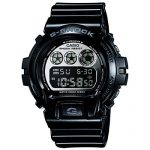 Casio G-Shock DW6900NB-1 Silver Mirror Dial Sports Watch (Jet Black)