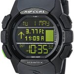 Rip Curl Men's Rifles Quartz Sport Watch with Polyurethane Strap, Grey, 24 (Model: A1133-BKN)