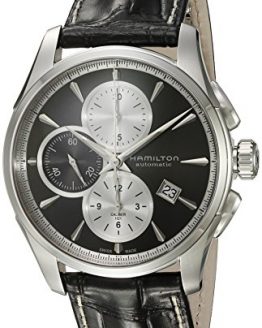 Hamilton Men's 'Jazzmaster' Swiss Automatic Stainless Steel Watch, Color:Silver-Toned (Model: H32596781)