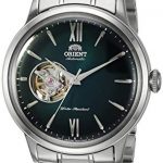 Orient Men's "Helios" Japanese Automatic / Hand-Winding Stainless Steel Bracelet Dial Color: Green Model #: RA-AG0026E10A