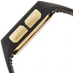 Vestal Men's BRGOLD Brig Tide & Train: Special Edition 14k Gold Watch with Black Plastic Band