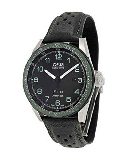 Oris Calobra GT Limited Edition Automatic Black Dial Black Leather Mens Watch 735-7706-4494SET