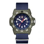 Luminox Men's SEA Stainless Steel Swiss-Quartz Watch with Nylon Strap, Blue, 24 (Model: 3503.ND)