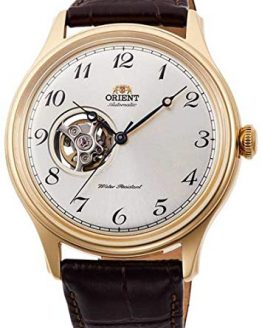 Orient RA-AG0013S10A Men's Envoy Version 2 Leather Band Open Heart Skeleton Automatic Watch